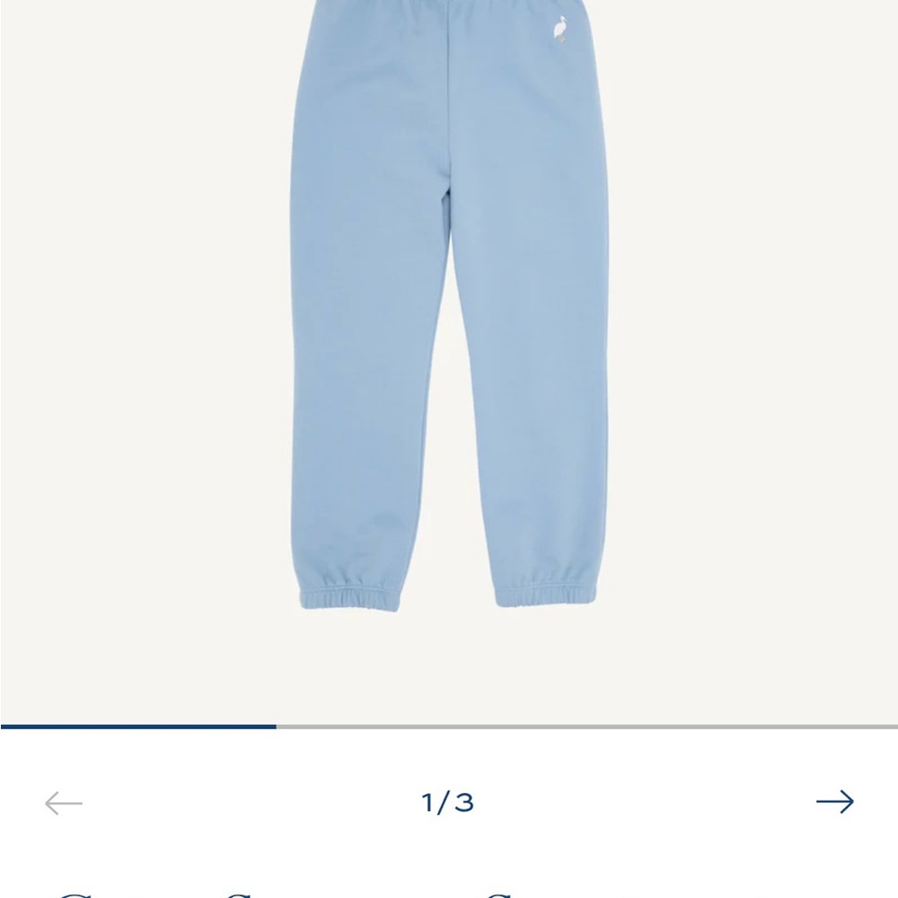 TBBC - Gates Sweeney Sweatpants - Park City Periwinkle/White Stork